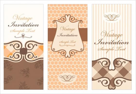 invitation card templates classical elegant decor