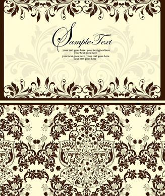 card cover templates elegant classic symmetric shapes
