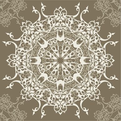 decorative pattern retro design elegant seamless symmetric ornament