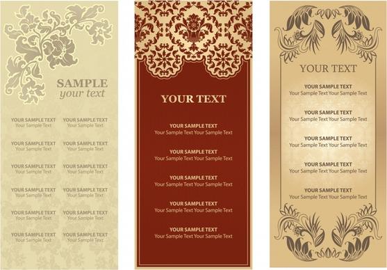 restaurant menu templates elegant colored classic decor