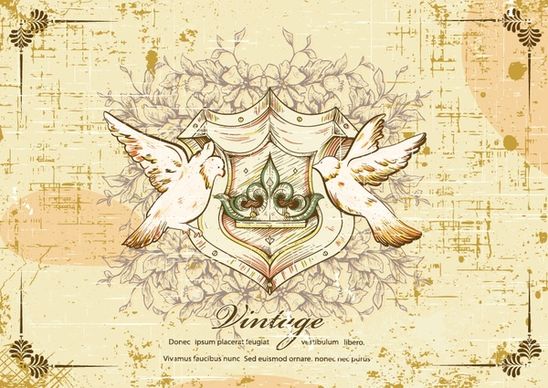 european religious angel pigeon retro butterfly vector