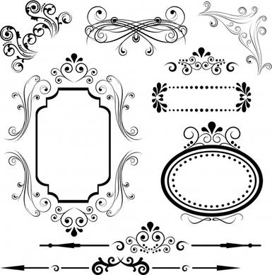 europeanstyle lace border vector