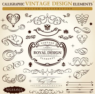 document design elements classical symmetrical curves