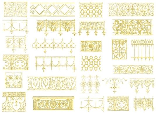 europeanstyle lace vector