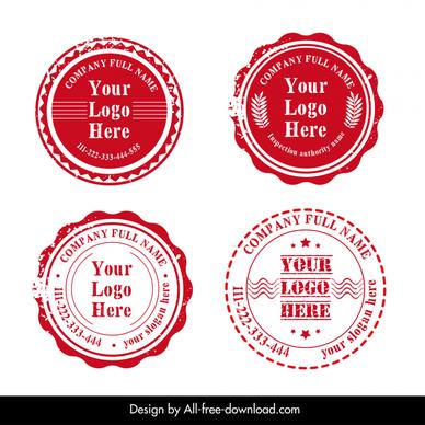 ever ready stamp templates flat classical circle shapes outline 