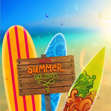 excellent summer holidays background vector