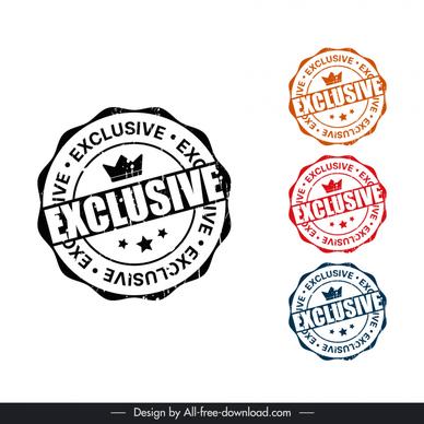 exclusive stamp templates stars crown classic 
