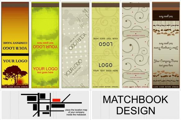 decorative bookmark templates vertical colored classic modern design