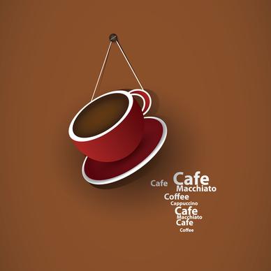 exquisite cafe vector background