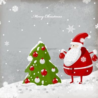 exquisite christmas illustration 02 vector