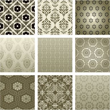 exquisite decorative pattern background vector