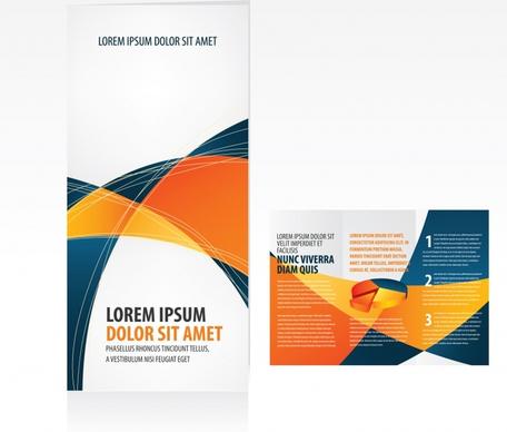 business brochure templates modern colorful abstract decor