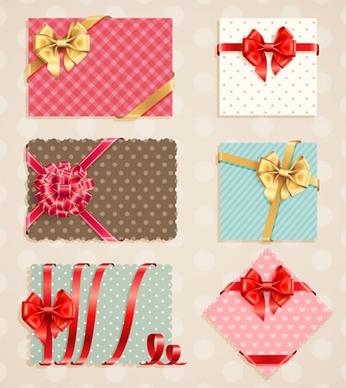 exquisite gift bow vector