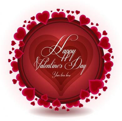 exquisite heartshaped valentine background vector