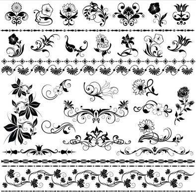 exquisite lace pattern vector