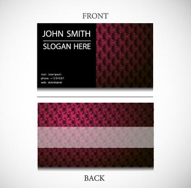exquisite pattern business cards vector design