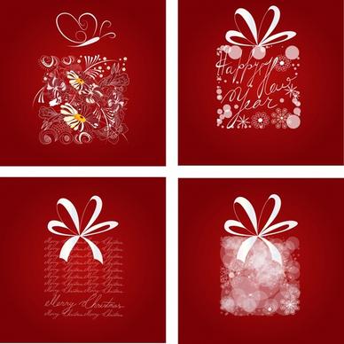 xmas backgrounds gifts layout bokeh nature texts decor
