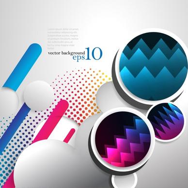 technology background template colorful modern geometric decor