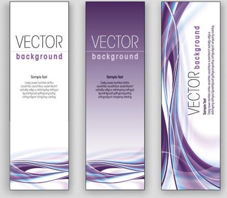 exquisite vertical banner design vector