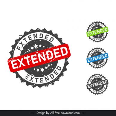 extended stamps collection contrast retro symmetric stars decor