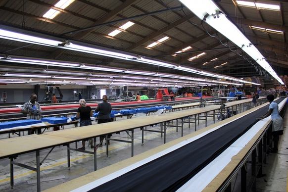 factory assembly line at port au prince haiti