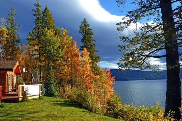 fall lake autumn