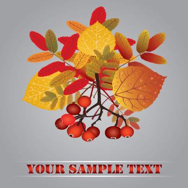 fall leaves vector background