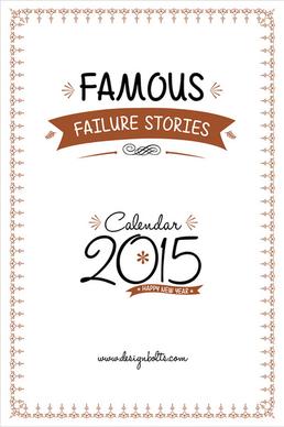famous failure stories free printable calendar 2015