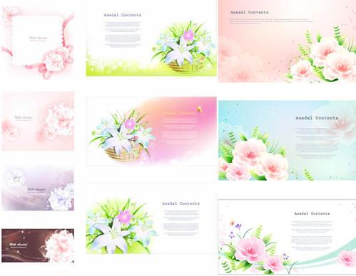 fantasy lily background vector
