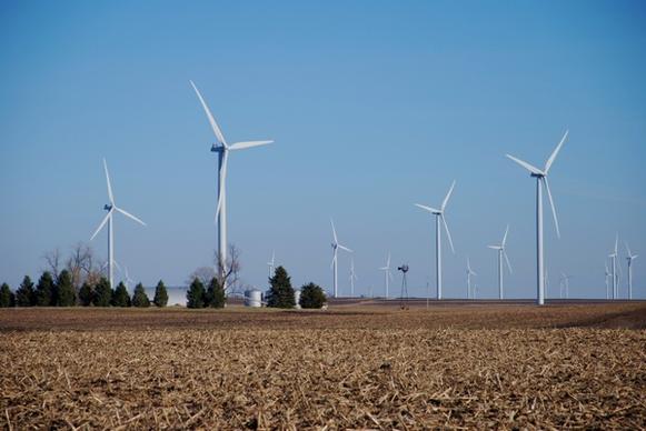 farm wind machines wind turbines