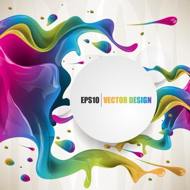 decorative background template colorful liquid motion shiny modern
