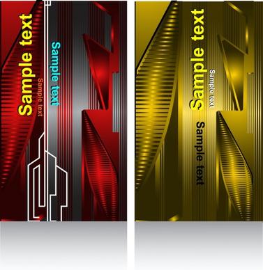 abstract technology background template shiny red yellow decor