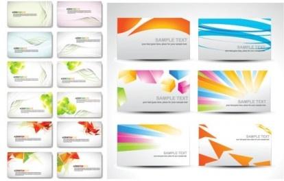 fashion elegant business cards vector set