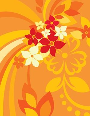 flowers background multicolored classical design