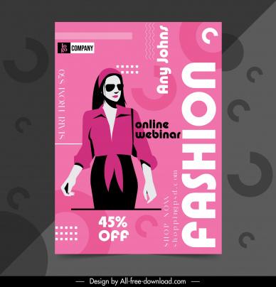 fashion flyer  template modern flat design
