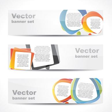 decorative banner templates modern blurred colorful horizontal design