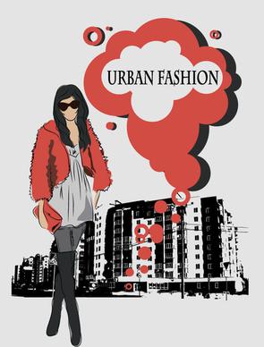 fashion people illustration free vector