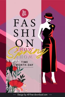 fashion show flyer classic elegant decor