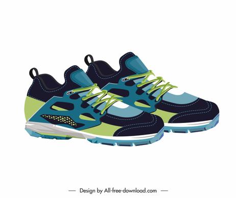 fashion sneakers icon modern colorful young decor