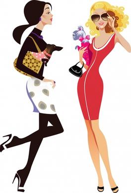 fashion women illustration vector