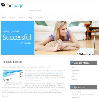 fast page Template