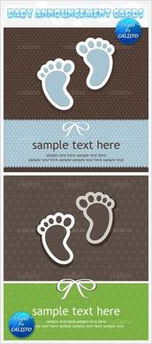 feet labels vector