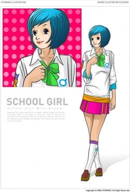 female student people vector