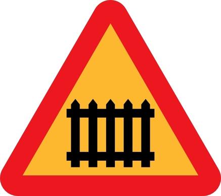 Fence Gate Roadsign clip art