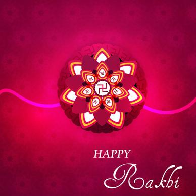 festival raksha bandhan celebration colorful background vector