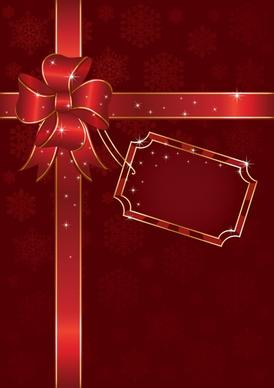 gift box background sparkling red elegant knot decor