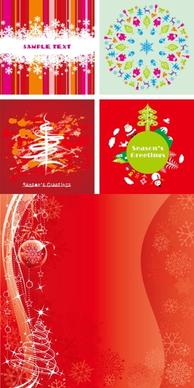 festive christmas card background vector