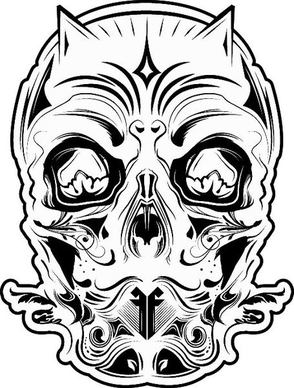 FF 26: Devil Skull Black and White