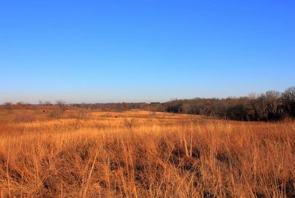 fields in winter at weldon springs state natural area missouri