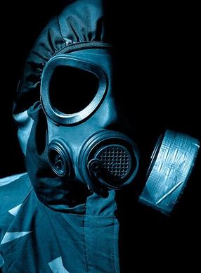 figure wearing a gas mask picture 2